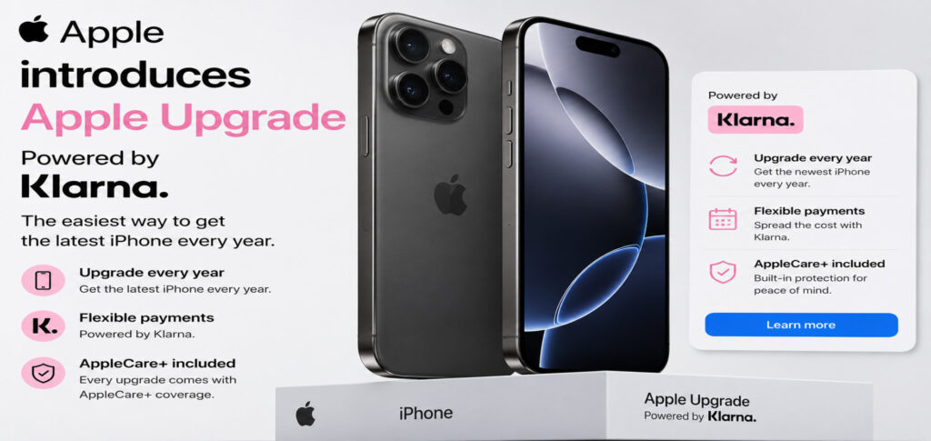 Apple Upgrade Program with Klarna monthly iPhone leasing