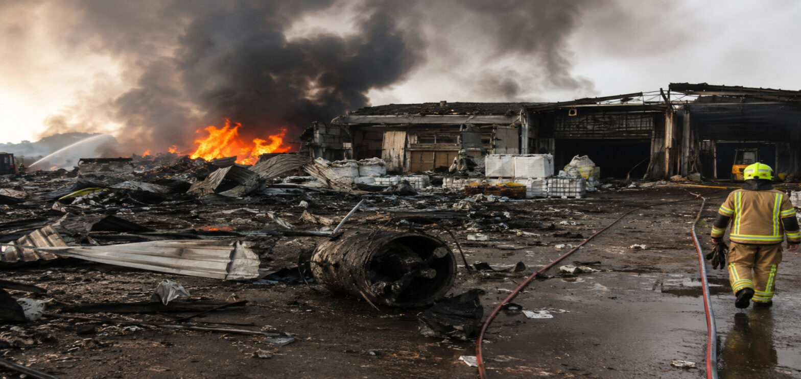 Essex industrial fire explosion