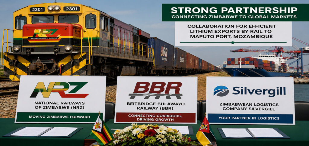 Zimbabwe lithium rail route transporting lithium exports