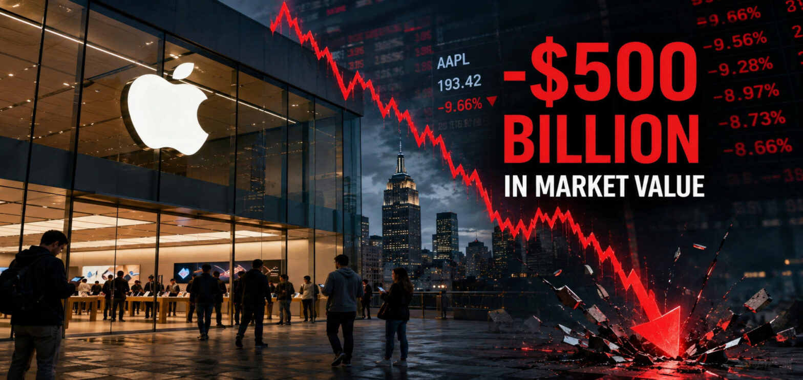 Apple loses nearly $500 billion in market value after weak forecast and AI supply chain shortages