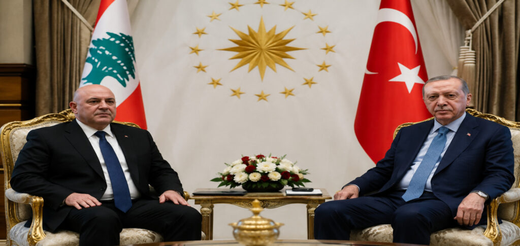 Lebanon Israel war President Joseph Aoun meeting Turkish President Recep Tayyip Erdogan