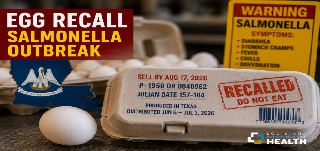 Louisiana egg recall affected shell egg cartons