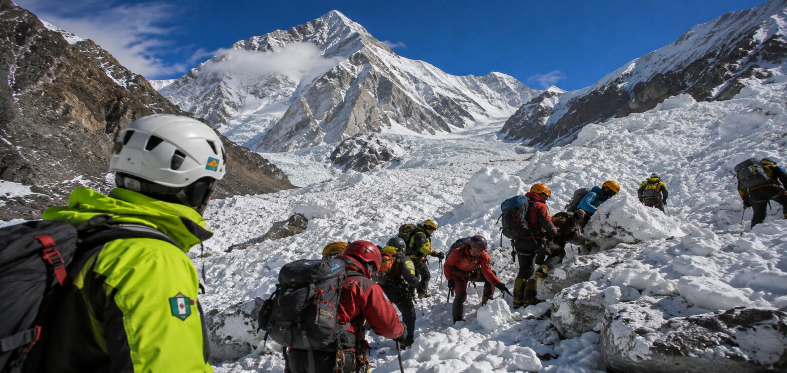 Pakistan mountain avalanche rescue operation on Broad Peak