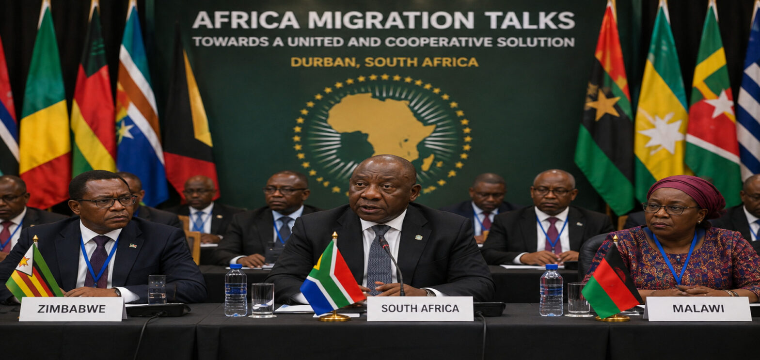 African leaders attend a regional migration summit as South Africa calls for continent-wide talks on irregular migration and border cooperation.