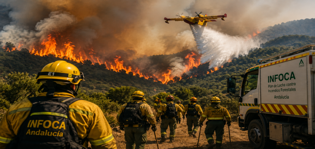 Spain deploys 275 firefighters to tackle Andalusia wildfire