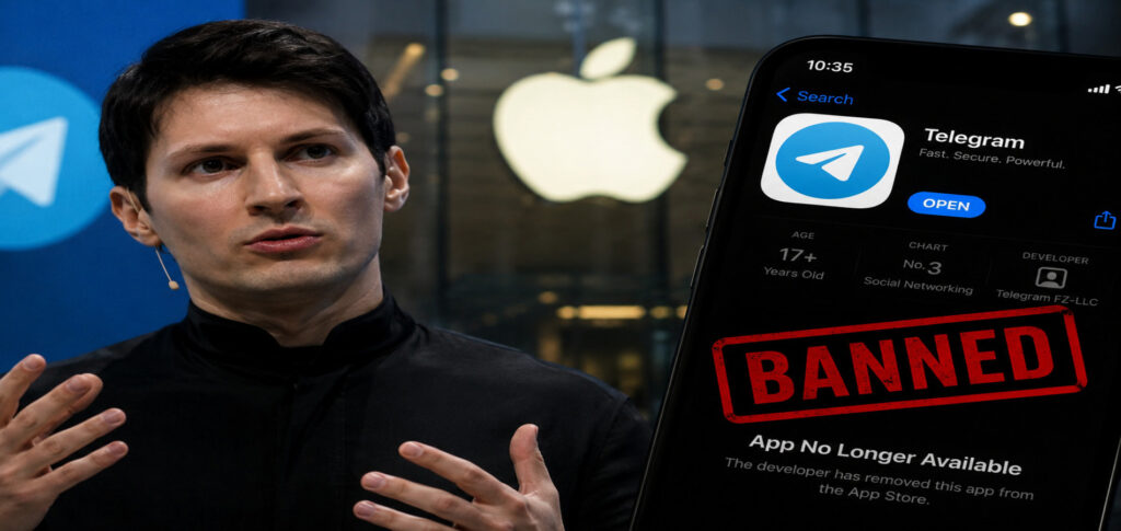 Telegram CEO Pavel Durov reacts after claiming an extortionist tricked Apple into removing Telegram from the App Store.