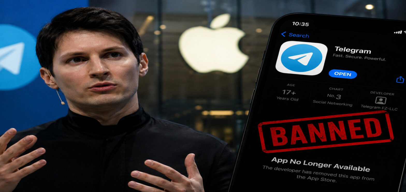 Telegram CEO Pavel Durov reacts after claiming an extortionist tricked Apple into removing Telegram from the App Store.